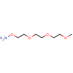 Chemical structure of m-PEG3-Aminooxy , CAS 248275-10-7, AChemBlock X211564