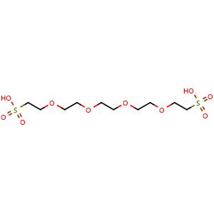 Chemical structure of Bis-PEG4-sulfonic acid , CAS 1807539-08-7, AChemBlock X211565