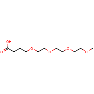 Chemical structure of m-PEG4-CH2-acid , CAS 874208-84-1, AChemBlock X211566
