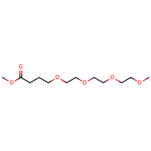 Chemical structure of m-PEG4-CH2-methyl ester , CAS 1920109-55-2, AChemBlock X211570