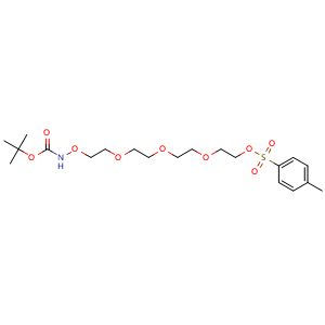 Chemical structure of Boc-Aminooxy-PEG4-Tos , CAS 1807539-01-0, AChemBlock X211591