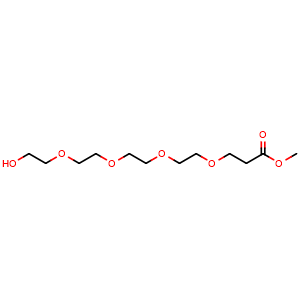 Chemical structure of Hydroxy-PEG4-C2-methyl ester , CAS 2228857-35-8, AChemBlock X211593