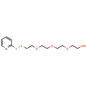 Chemical structure of (2-Pyridyldithio)-PEG4-alcohol , CAS 851961-99-4, AChemBlock X211608
