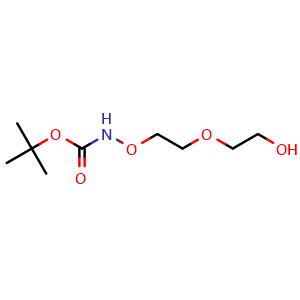 Chemical structure of Boc-Aminooxy-PEG2 , CAS 1807503-86-1, AChemBlock X211616