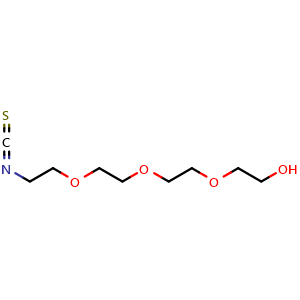 Chemical structure of 1-Isothiocyanato-PEG4-alcohol , CAS 1835759-69-7, AChemBlock X211621