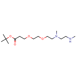 Chemical structure of N,N'-DME-N-PEG2-Boc , CAS 2279944-69-1, AChemBlock X211625