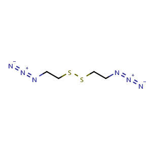Chemical structure of Azidoethyl-SS-ethylazide , CAS 352305-38-5, AChemBlock X211629