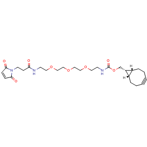 Chemical structure of endo-BCN-PEG3-mal , CAS 2141976-33-0, AChemBlock X211635