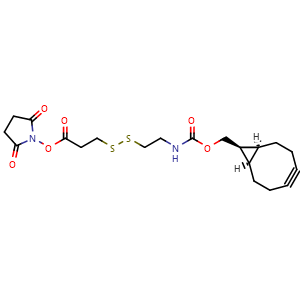Chemical structure of BCN-SS-NHS , AChemBlock X211639