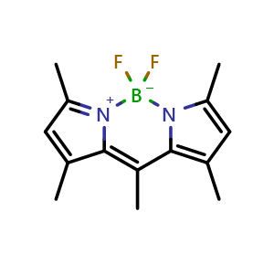 Chemical structure of BODIPY 493/503 , CAS 121207-31-6, AChemBlock X211658