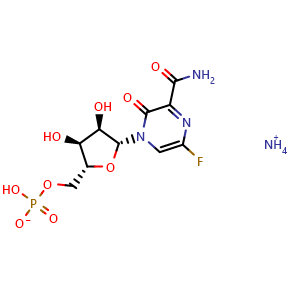 Chemical structure of T-705RMP (ammonium) , CAS 2096342-42-4, AChemBlock X211673