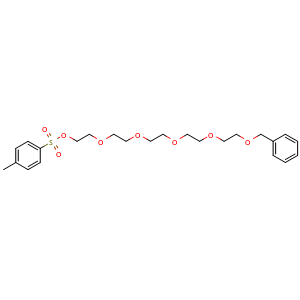 Chemical structure of Benzyl-PEG5-Ots , CAS 129086-10-8, AChemBlock X211709
