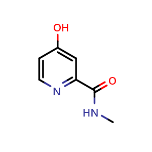 Chemical structure of 4-hydroxy-N-methyl-2-Pyridinecarboxamide , CAS 611226-36-9, AChemBlock X211710