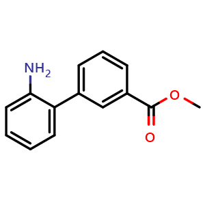 Chemical structure of methyl 2'-amino-[1,1'-biphenyl]-3-carboxylate , CAS 177171-13-0, AChemBlock X211757
