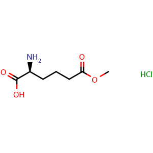 Chemical structure of H-Aad(ome)-ohhcl , CAS 147780-39-0, AChemBlock X211759