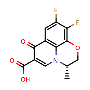 Chemical structure of Levofloxacin Q-acid (Levofloxacin Impurity) , CAS 100986-89-8, AChemBlock X211763
