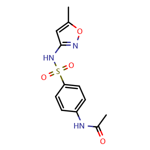 Chemical structure of N4-Acetylsulfamethoxazole (Sulfamethoxazole  Impurity) , CAS 21312-10-7, AChemBlock X211769