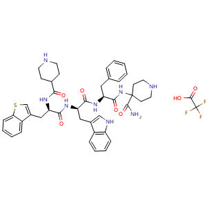 Chemical structure of Relamorelin (TFA) , CAS 2863659-22-5, AChemBlock X211782