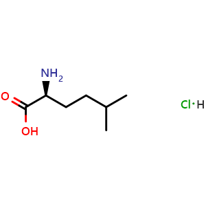 Chemical structure of H-HoLeu-OH hydrochloride , CAS 1330286-49-1, AChemBlock X211799