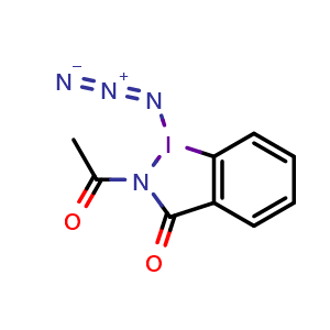 2-acetyl-1-azido-1,2-dihydro-3H-1l3-benzo[d][1,2]iodazol-3-one