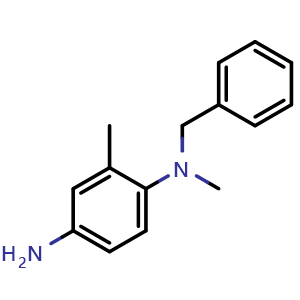 Chemical structure of N-1-Benzyl-N-1,2-dimethyl-1,4-benzenediamine , CAS 1094646-28-2, AChemBlock X211833