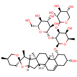 Chemical structure of Saponin C, from Liriope muscari , CAS 130551-41-6, AChemBlock X211834