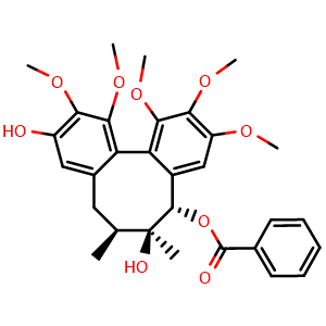 Chemical structure of Schizantherin E , CAS 64917-83-5, AChemBlock X211845