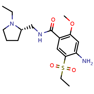 Chemical structure of (S)-Amisulpride , CAS 71675-92-8, AChemBlock X211865
