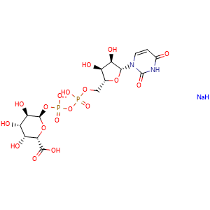 Chemical structure of UDP-GalA.3Na , CAS 148407-07-2, AChemBlock X211913
