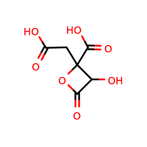 Chemical structure of (-)-Hydroxycitric acid lactone , CAS 27750-13-6, AChemBlock X211951