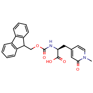 Chemical structure of (2s)-2-({[(9h-fluoren-9-yl)methoxy]carbonyl}amino)-3-(1-methyl-2-oxo-1,2-dihydropyridin-4-yl)propanoic acid , AChemBlock X211962