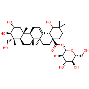 Chemical structure of Arjunglucoside I , CAS 62319-70-4, AChemBlock X212064