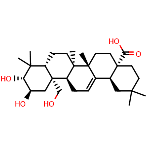 Chemical structure of Arjunic acid , CAS 31298-06-3, AChemBlock X212066