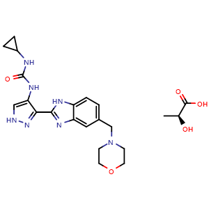 Chemical structure of AT9283 , CAS 896466-04-9, AChemBlock X212070