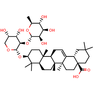 Chemical structure of Beta-Hederin , CAS 35790-95-5, AChemBlock X212084