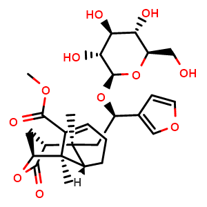 Chemical structure of Borapetoside E , CAS 151200-49-6, AChemBlock X212090