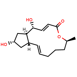 Chemical structure of Brefeldin A , CAS 20350-15-6, AChemBlock X212092