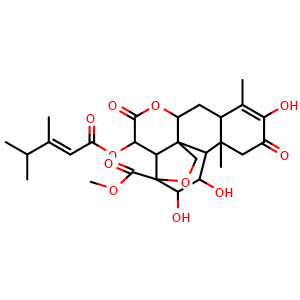 Chemical structure of Bruceantin , CAS 41451-75-6, AChemBlock X212094