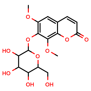 Chemical structure of Calycanthoside , CAS 483-91-0, AChemBlock X212101