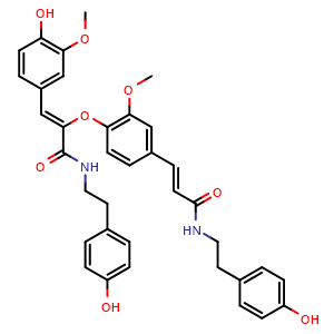 Chemical structure of Cannabisin F , CAS 163136-19-4, AChemBlock X212105