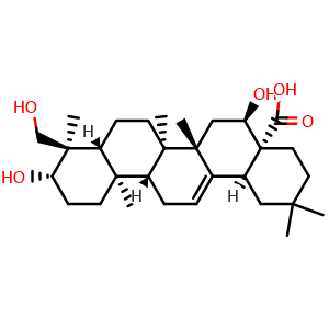 Chemical structure of Caulophyllogenin , CAS 52936-64-8, AChemBlock X212110