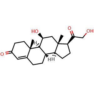 Chemical structure of Corticosterone , CAS 50-22-6, AChemBlock X212134