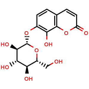 Chemical structure of Daphnin , CAS 486-55-5, AChemBlock X212145