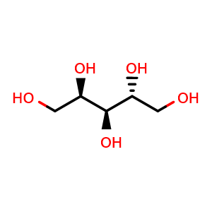 Chemical structure of D-arabinitol , CAS 488-82-4, AChemBlock X212147