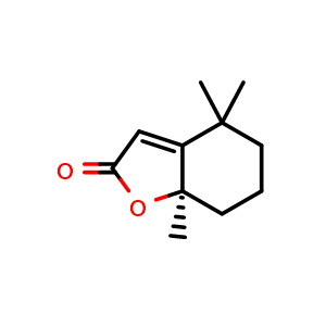 Chemical structure of Dihydroactinidiolide , CAS 17092-92-1, AChemBlock X212160