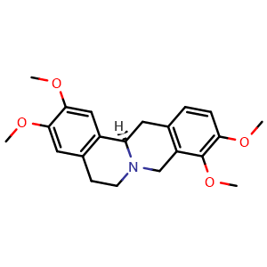 Chemical structure of D-Tetrahydropalmatine , CAS 3520-14-7, AChemBlock X212167