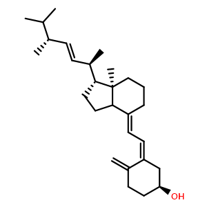 Chemical structure of Ergocalciferol , CAS 50-14-6, AChemBlock X212182