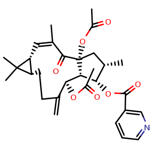 Chemical structure of Euphorbia factor L8 , CAS 218916-53-1, AChemBlock X212194