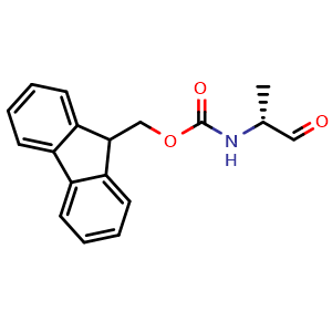 Chemical structure of fmoc-d-ala-aldehyde , CAS 127043-32-7, AChemBlock X212203
