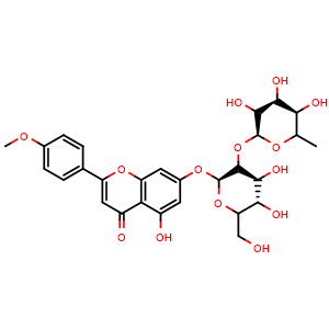 Chemical structure of Fortunellin , CAS 20633-93-6, AChemBlock X212206